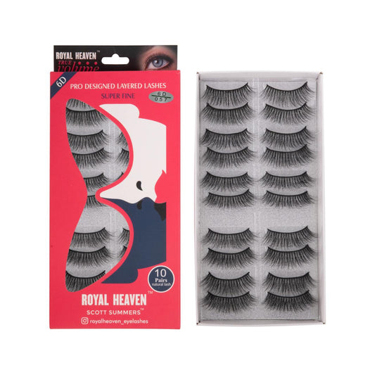 Royal Heaven 6D Super Fine Eyelashes Set of 10 Pairs